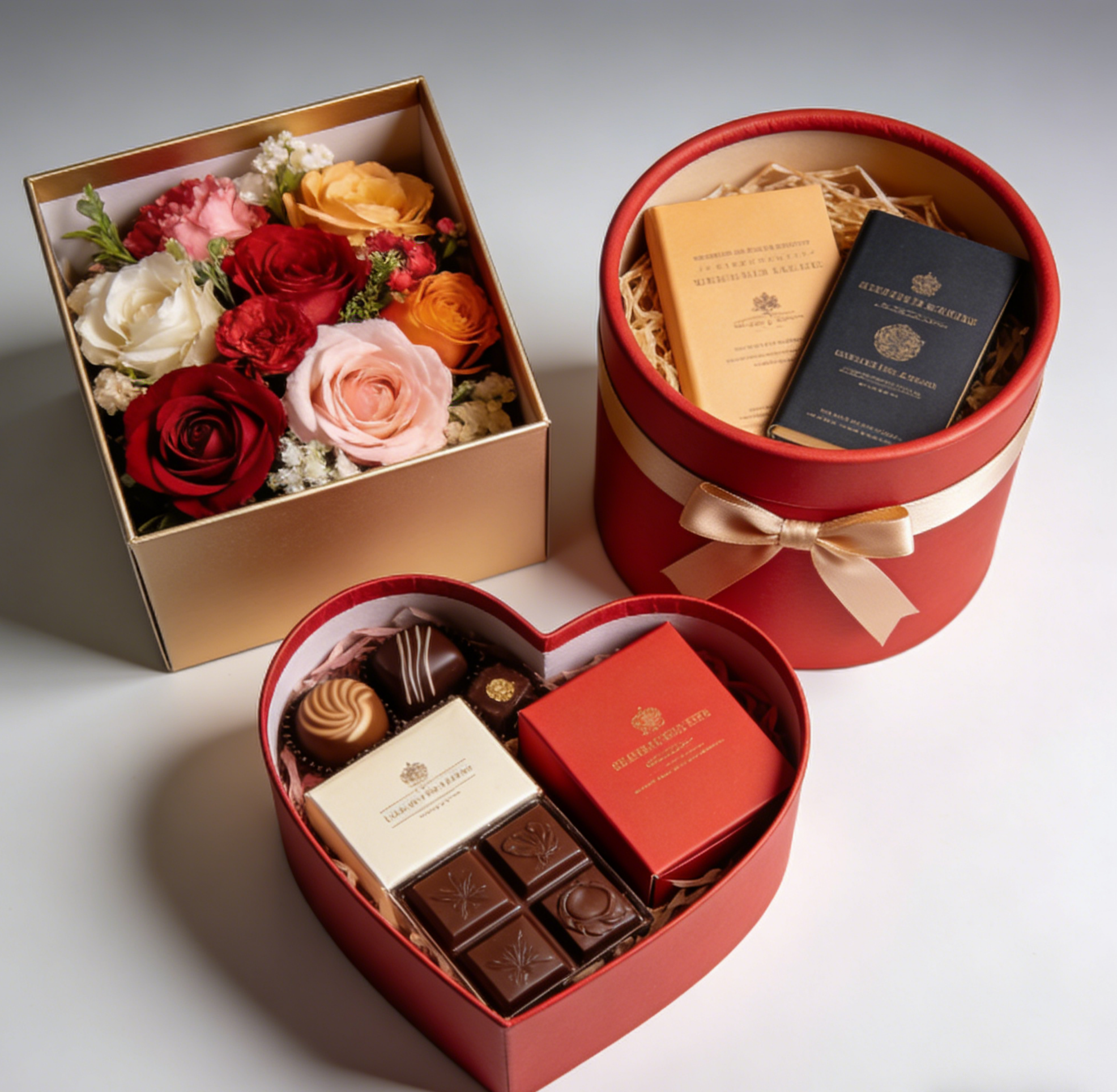 Caja de regalo de cartón de espesor de 350g plegable ecológico personalizado para joyería ropa zapatos relojes