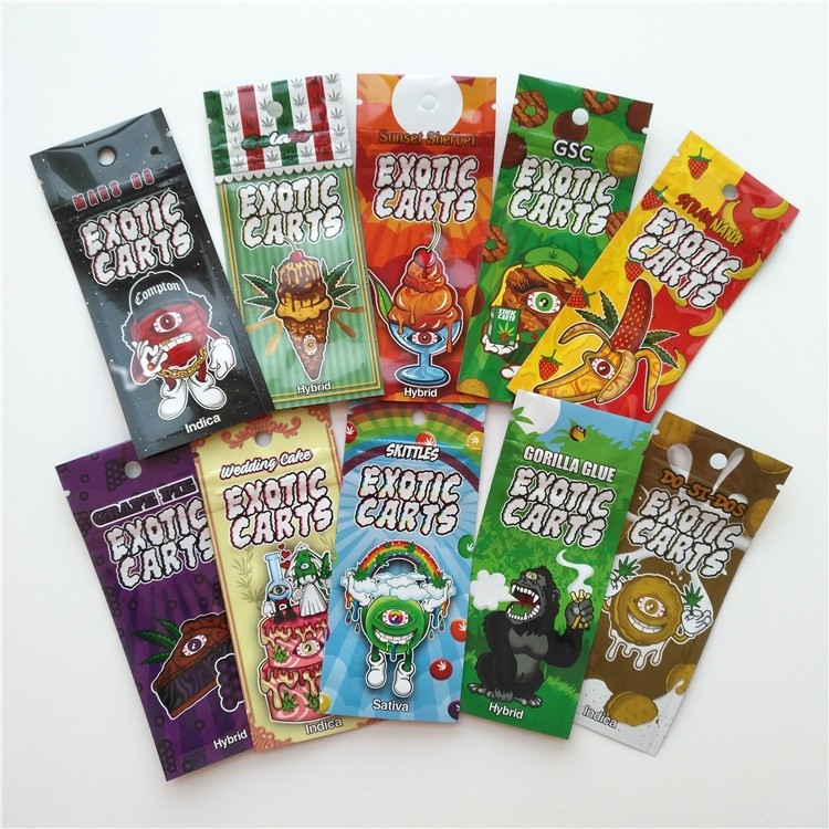 Bolsas plásticas exóticas del carro que empaquetan el tipo impresión de encargo de Mylar del bolso de la cerradura de la cremallera