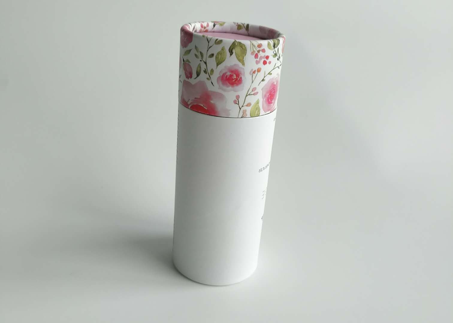 Cartulina de papel impresa aduana de los cosméticos de las cajas de papel del cilindro para embalar