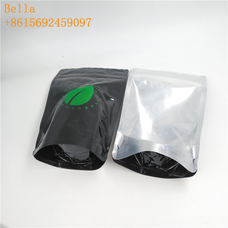 Bolsitas de té plásticas olográficas que empaquetan el bolso de la comida de Eco del café con un claro lateral