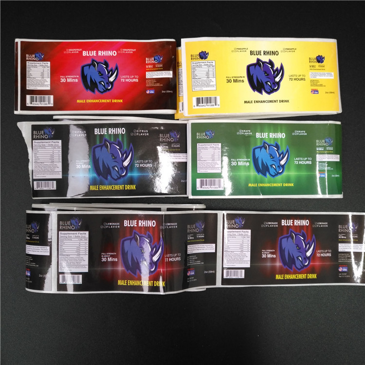 La manga transparente del encogimiento del PVC etiqueta el código de barras olográfico metálico para la caja/la botella de píldora