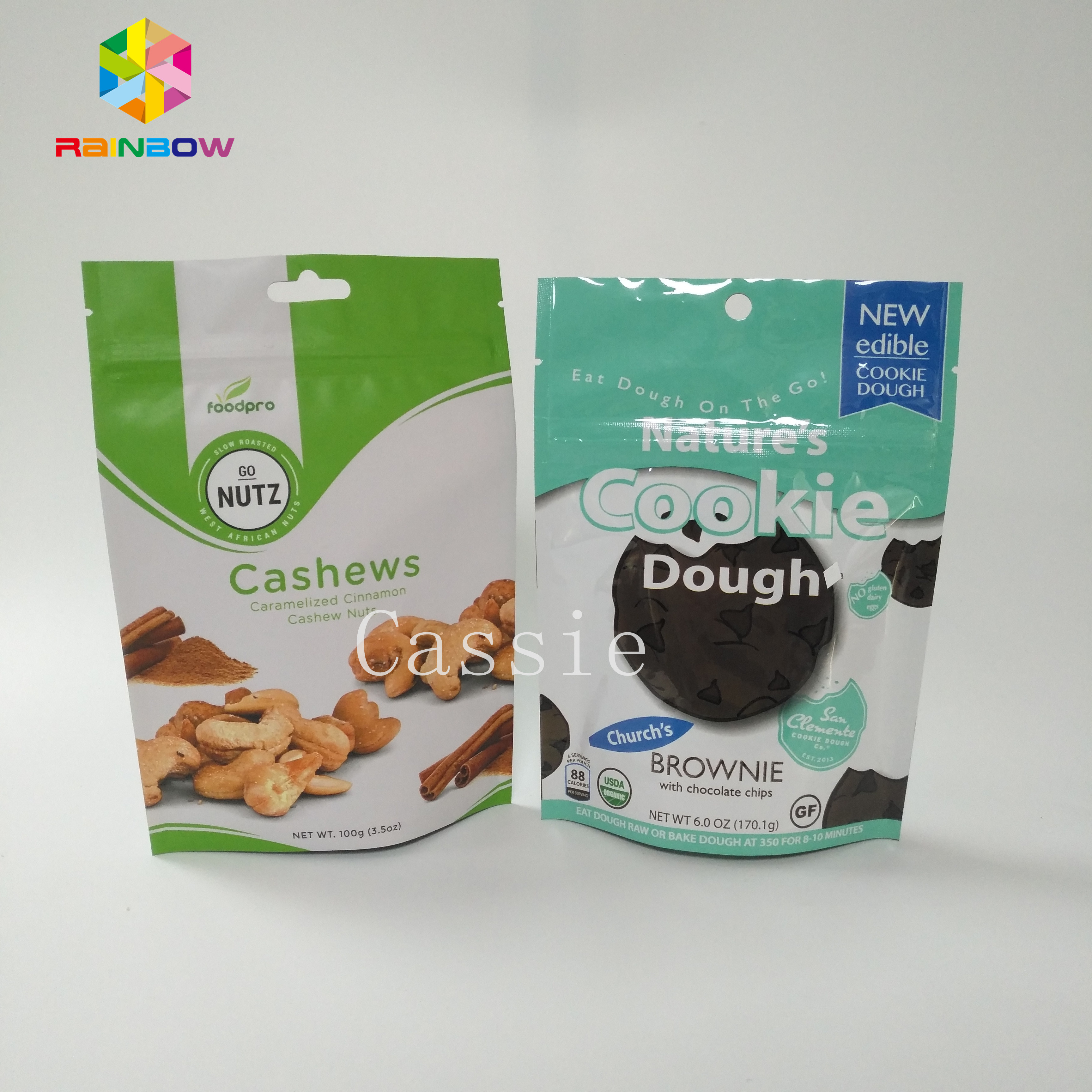 La impresión del fotograbado se levanta la cerradura de la cremallera del bolso del papel de aluminio modificada para requisitos particulares para la comida del polvo