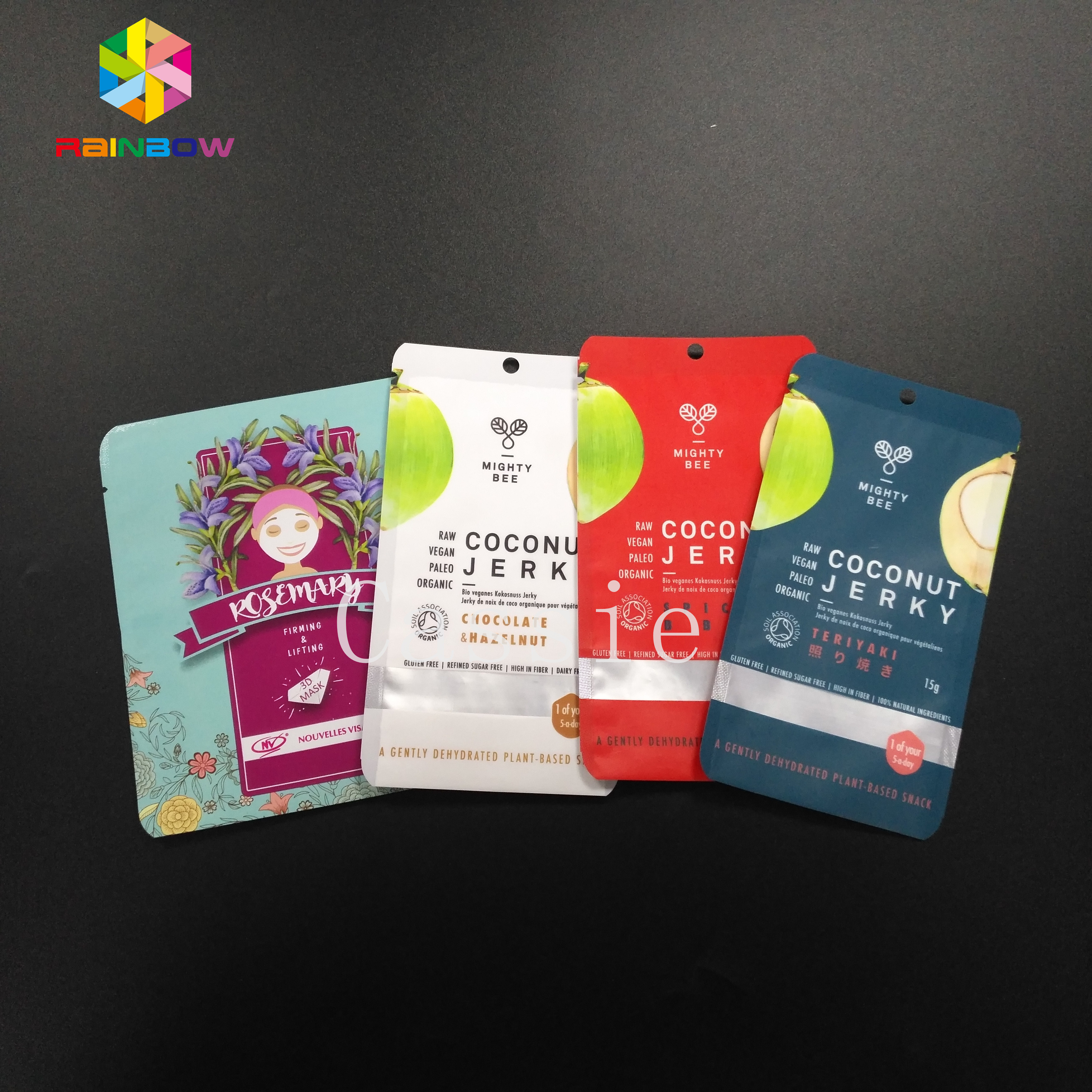 El sello del apretón de la bolsa de Mylar empaqueta el sorteo cosmético de la muestra del polvo del té del almacenamiento de la categoría alimenticia