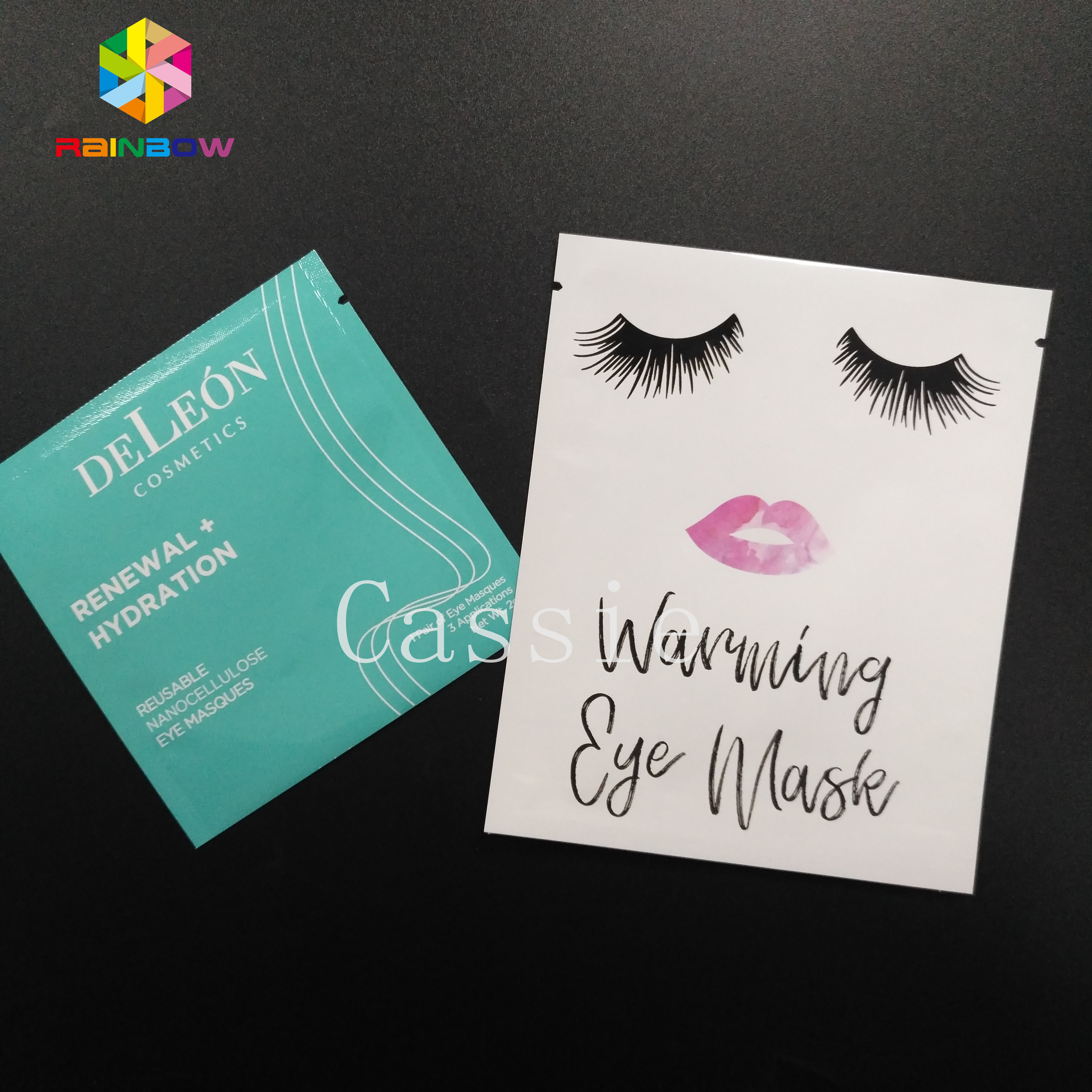 Bolsa laminada del papel de aluminio del ANIMAL DOMÉSTICO del PE que empaqueta las bolsas de plástico faciales de la máscara con fotograbado de CMYK