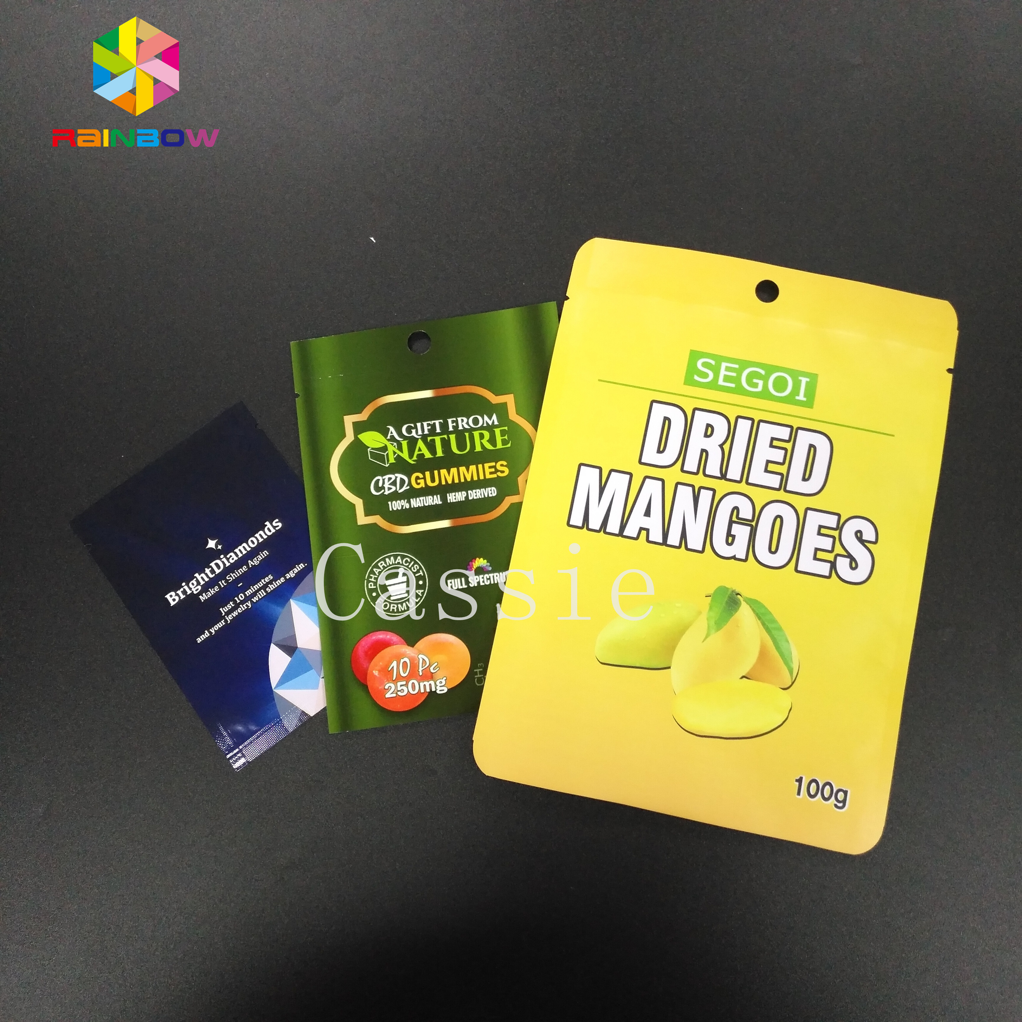 Bolsas plásticas de la bolsa del sellado caliente que empaquetan el bolso del papel de aluminio para el almacenamiento a granel de la comida