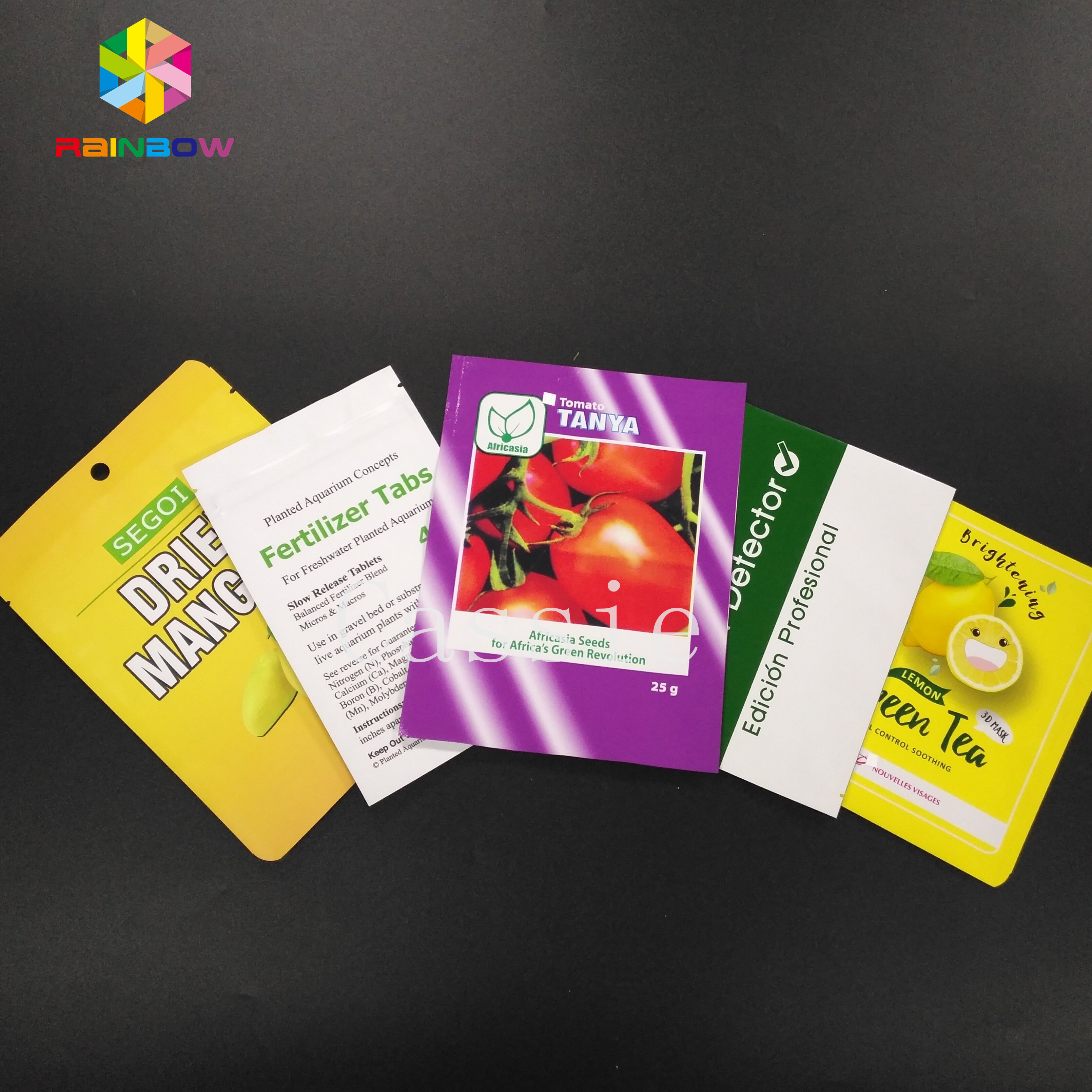 Bolsas plásticas de la prueba del olor que empaquetan las tres bolsas de poliéster laterales Mylar del sello para el acondicionamiento de los alimentos