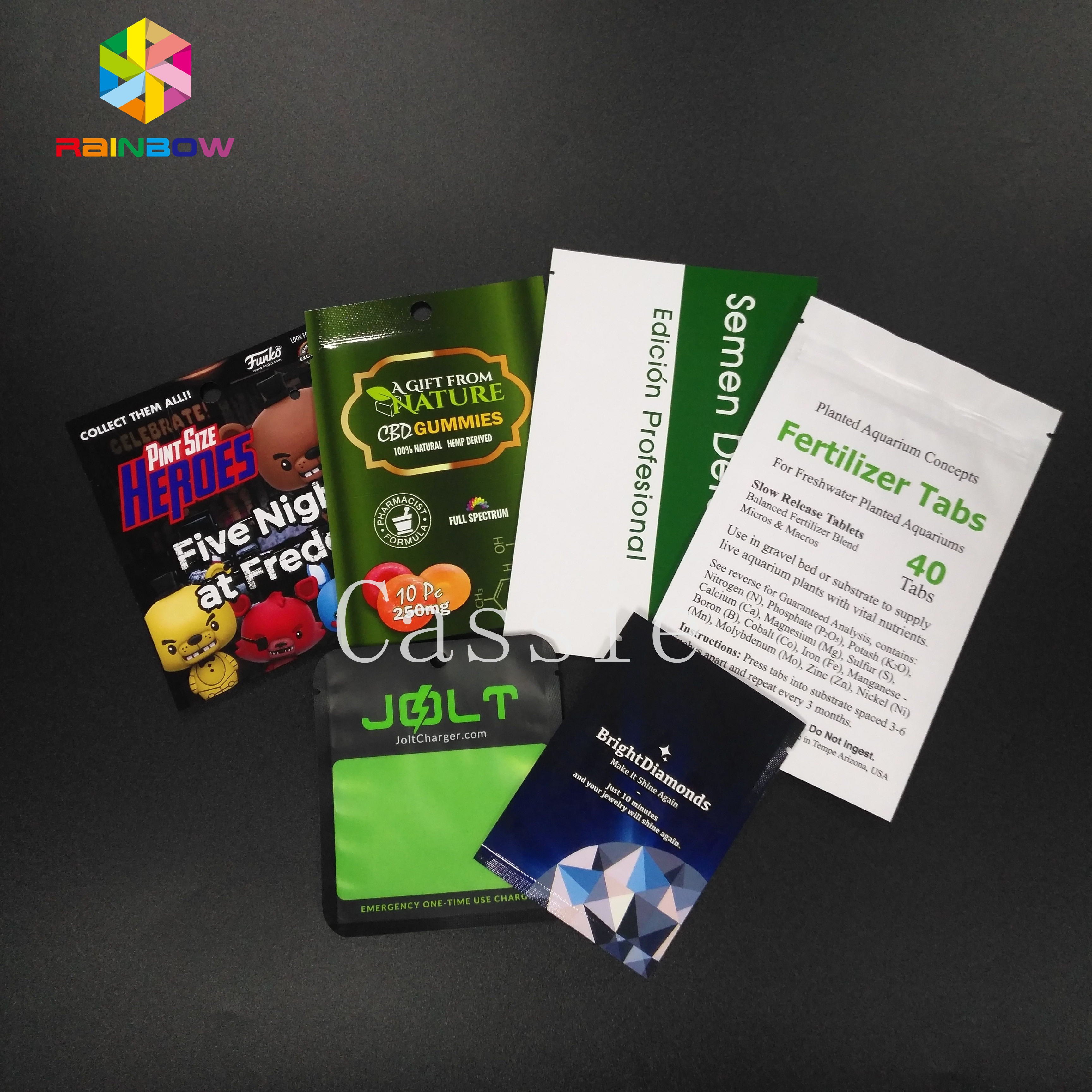 La máscara facial cosmética se levanta el material de envase de plástico de los bolsos de la bolsa de la cremallera a prueba de humedad