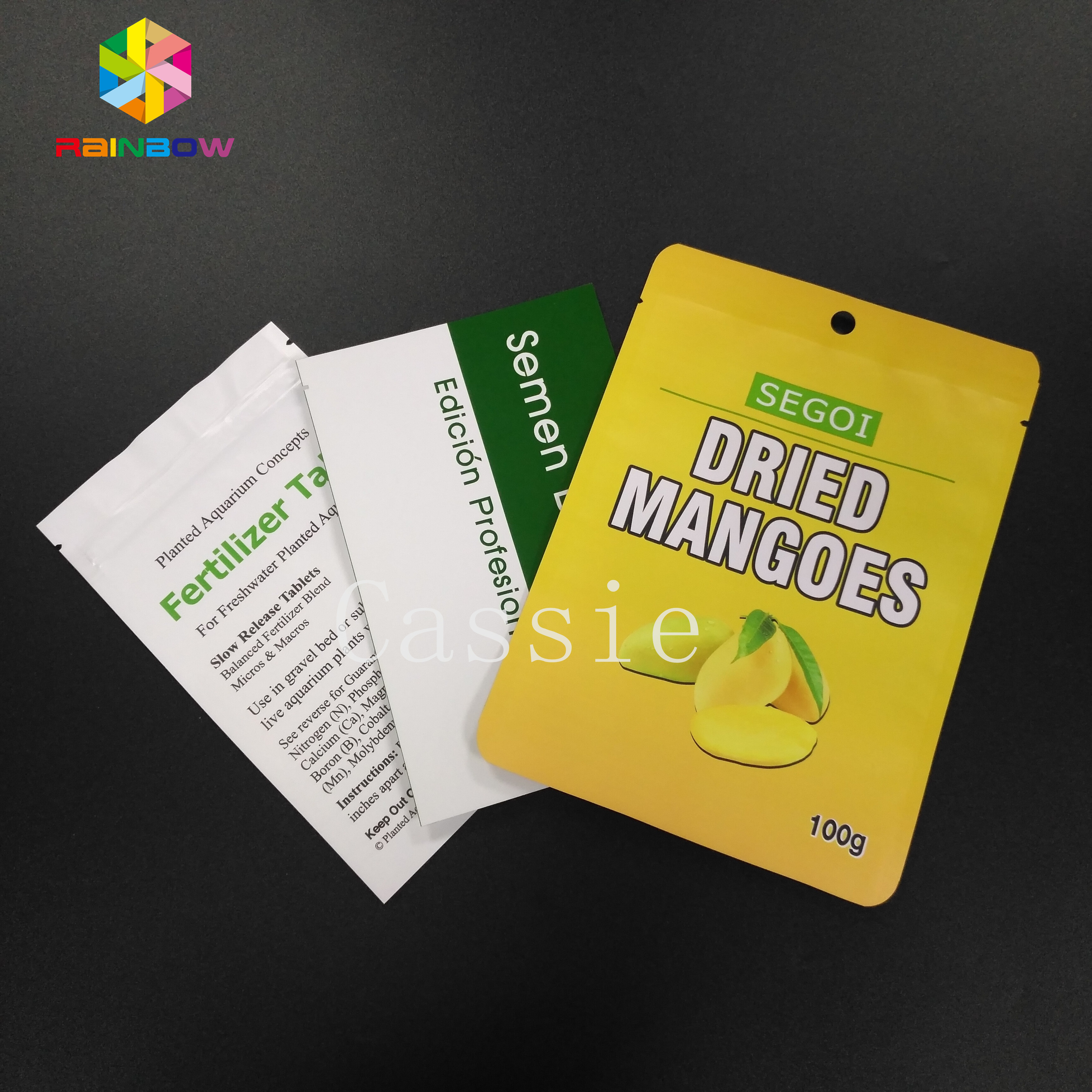 SGS/FDA se levantan la bolsa que empaqueta el sello facial de los lados de los cosméticos tres del paquete de la máscara de la hoja de la belleza