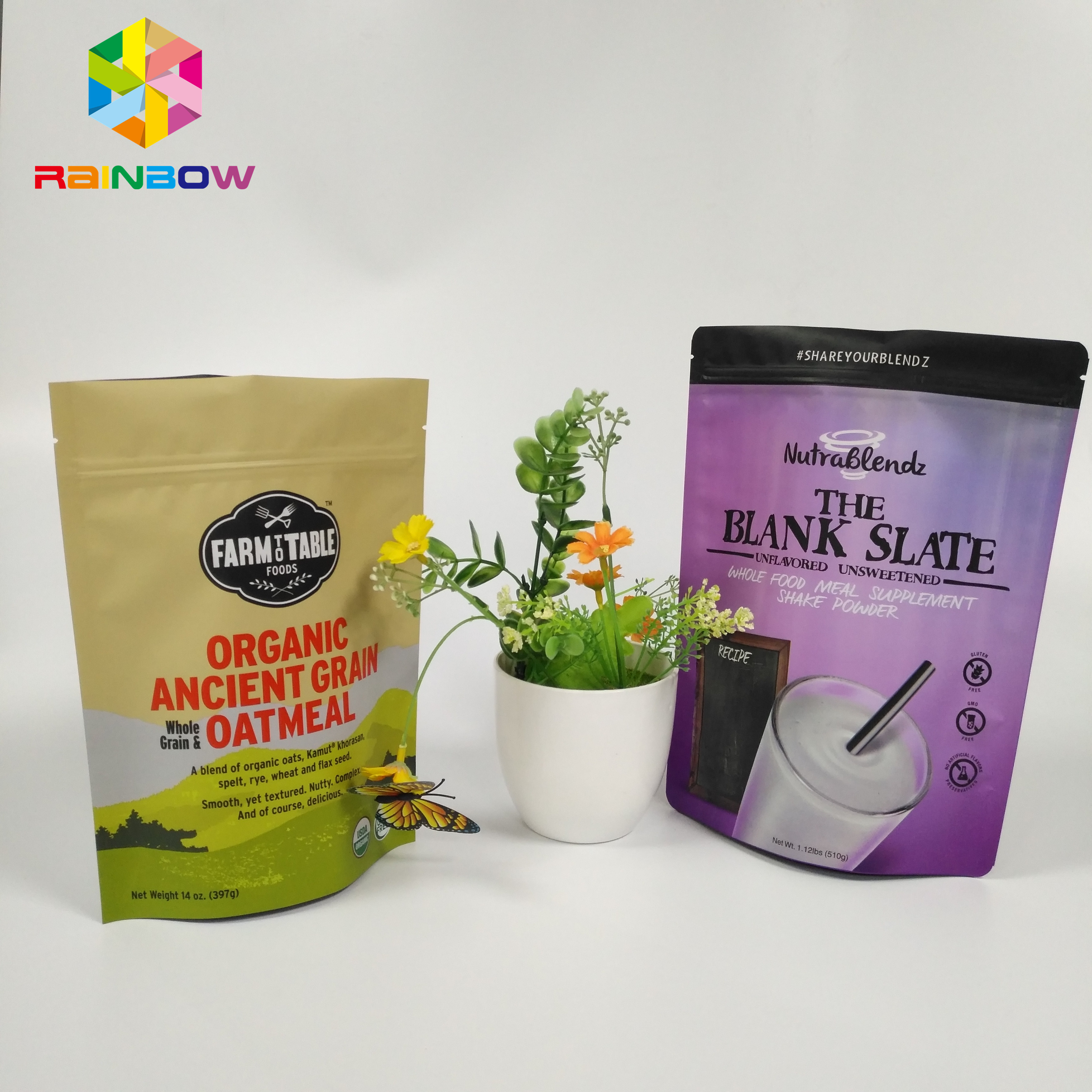 El papel de aluminio de empaquetado del bolso que se puede volver a sellar del bocado se levanta la bolsa de la cerradura de la cremallera de Doypack