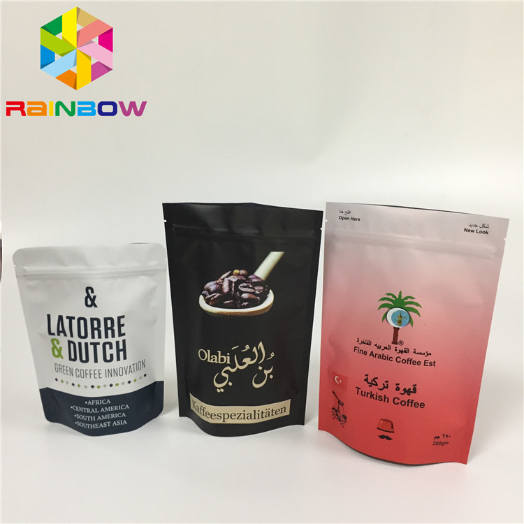 El papel de aluminio de encargo de la impresión del MOPP empaqueta la cerradura a prueba de humedad de la cremallera con la válvula