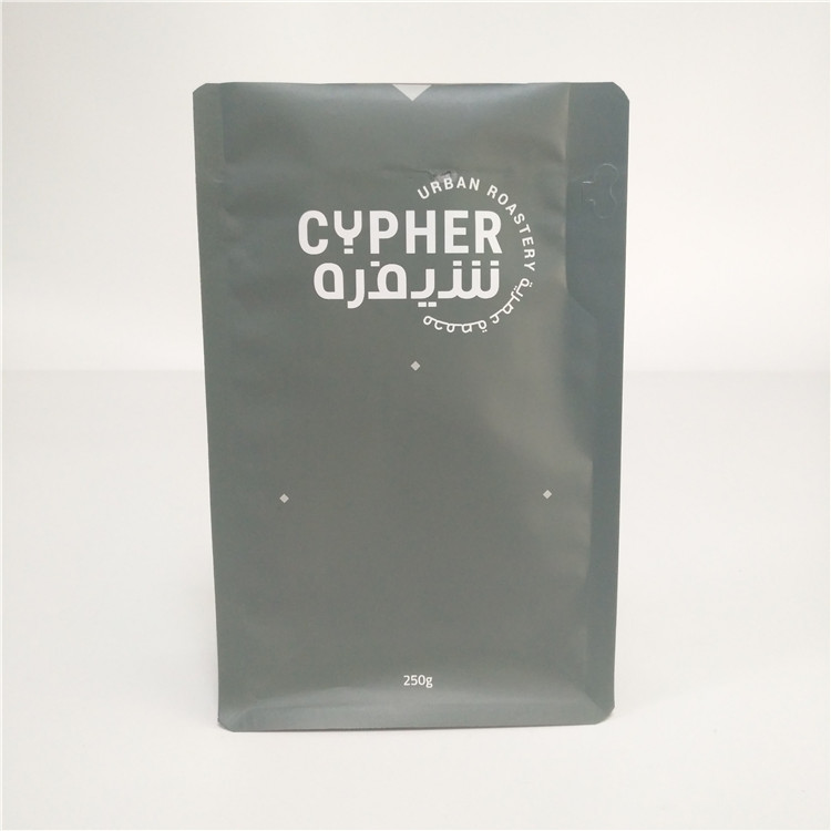 los bolsos de café ziplock laterales de la Arabia Saudita del bolso de 100g 250g 340g 500g 1kg 2 kilogramo 4kg 8 con el rasgón fácil zipper/la válvula de la desgasificación