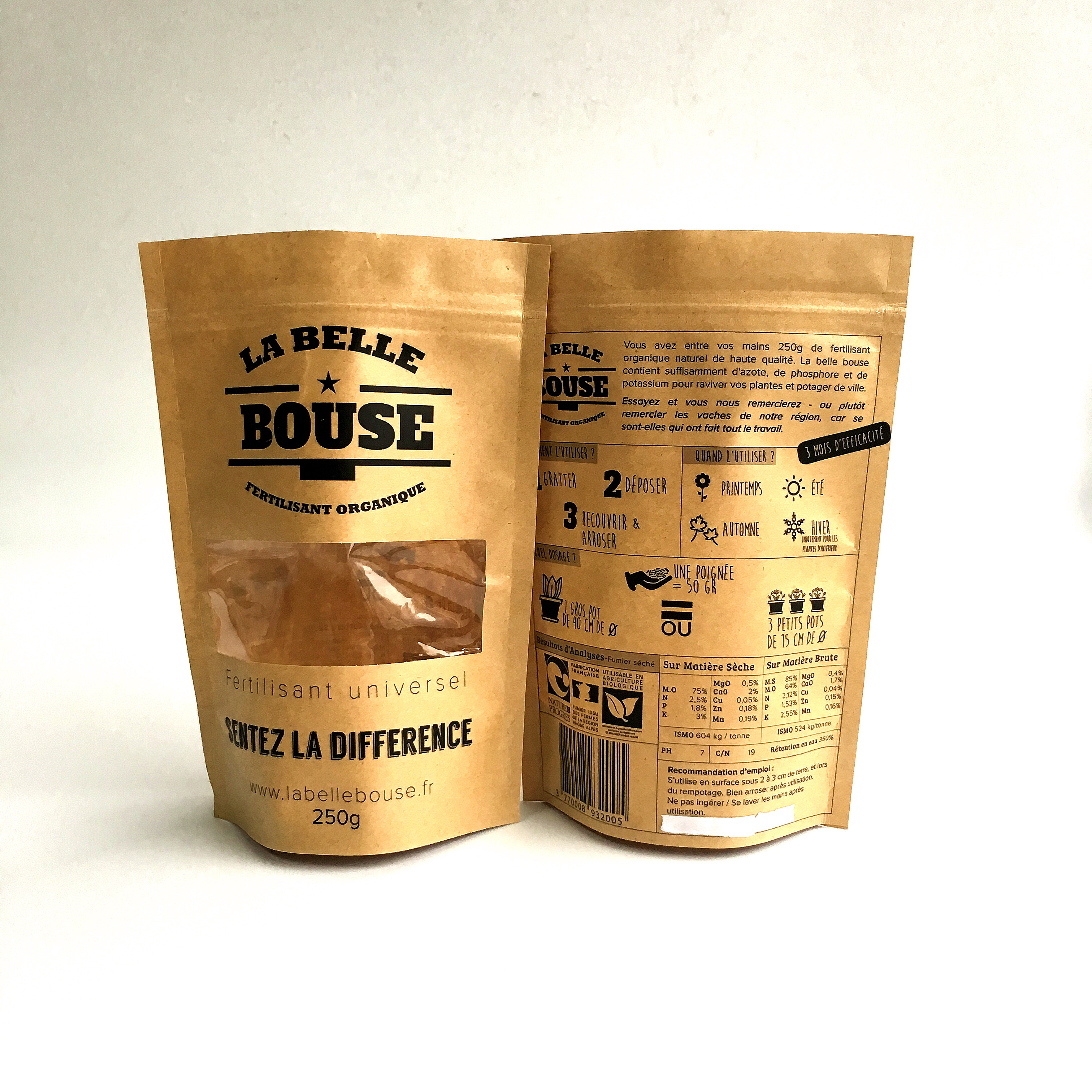 La cerradura natural modificada para requisitos particulares reciclable de la cremallera de las bolsas de papel se levanta la bolsa con la ventana