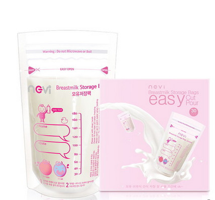 Doble levántese la bolsa de la cremallera, almacenamiento de empaquetado de la leche materna de los bolsos del sellado caliente