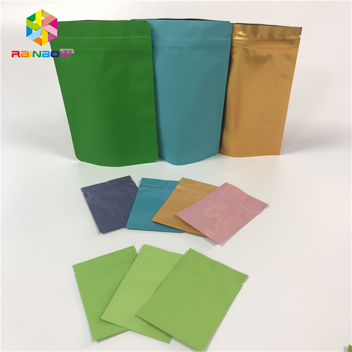 La bolsa de la hoja de la categoría alimenticia que empaqueta el papel de aluminio plano del sellado caliente de la cerradura de la cremallera empaqueta reutilizable