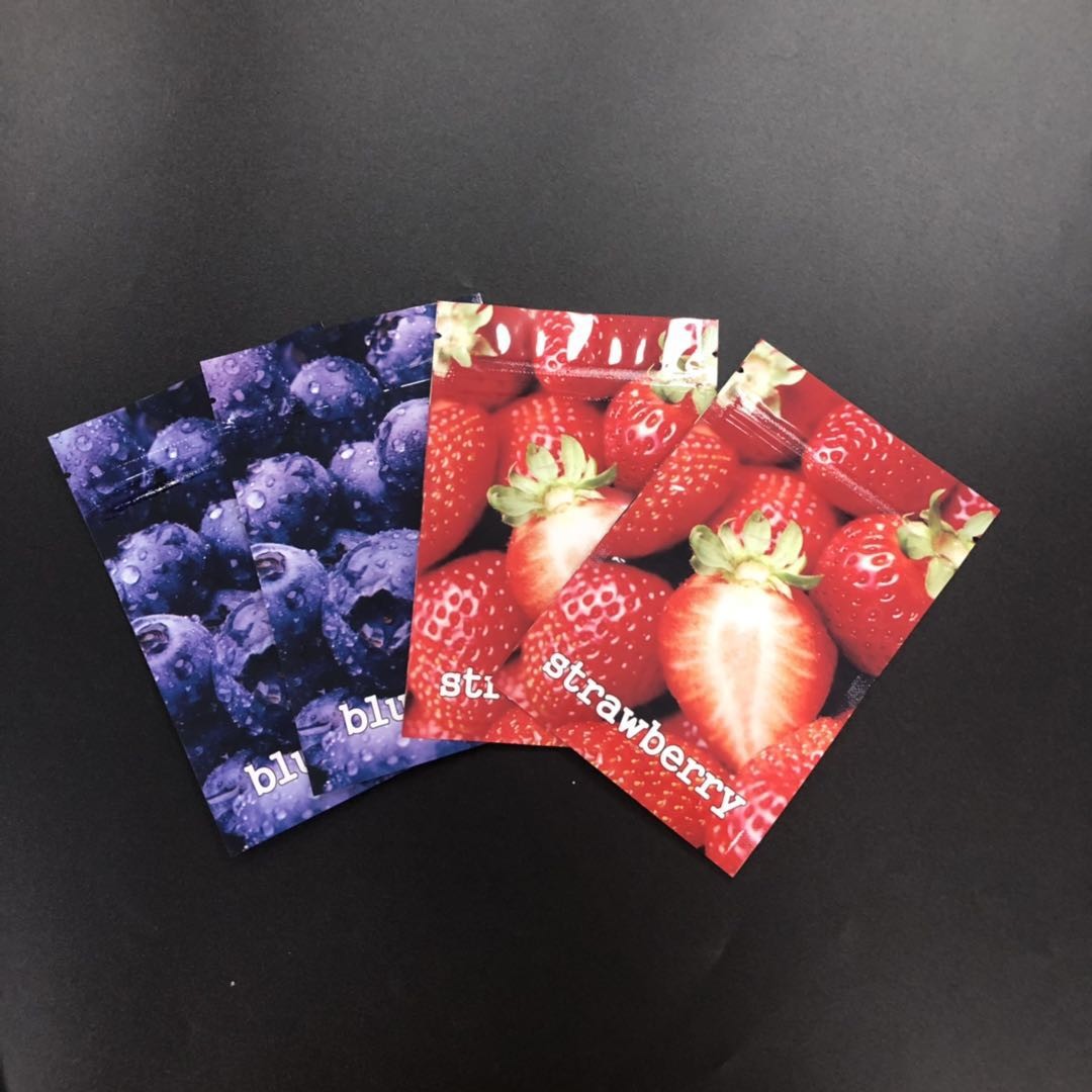 El incienso herbario material brillante alineado hoja que empaquetaba el lado 3 selló aduana del bolso plano impreso