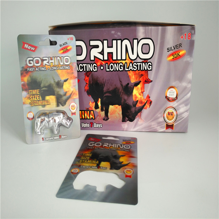 Resbale los bolsos de empaquetado del aumento de la tarjeta del parte movible de empaquetado del paquete de ampolla de la tarjeta masculina de las píldoras 3D