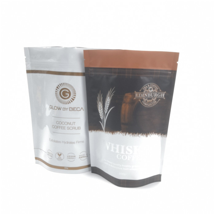 Bolsas plásticas de la cerradura de la cremallera que empaquetan la impresión de Gravnre de los bolsos de café del papel de aluminio