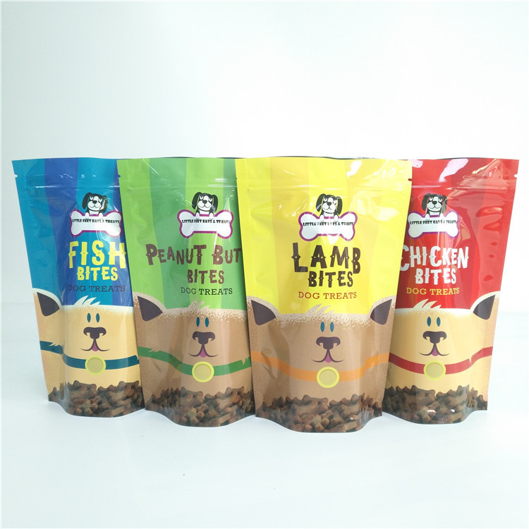 Bolsa orgánica del vacío reutilizable del plástico laminado del bolso del alimento para animales del almacenamiento de la invitación del perro