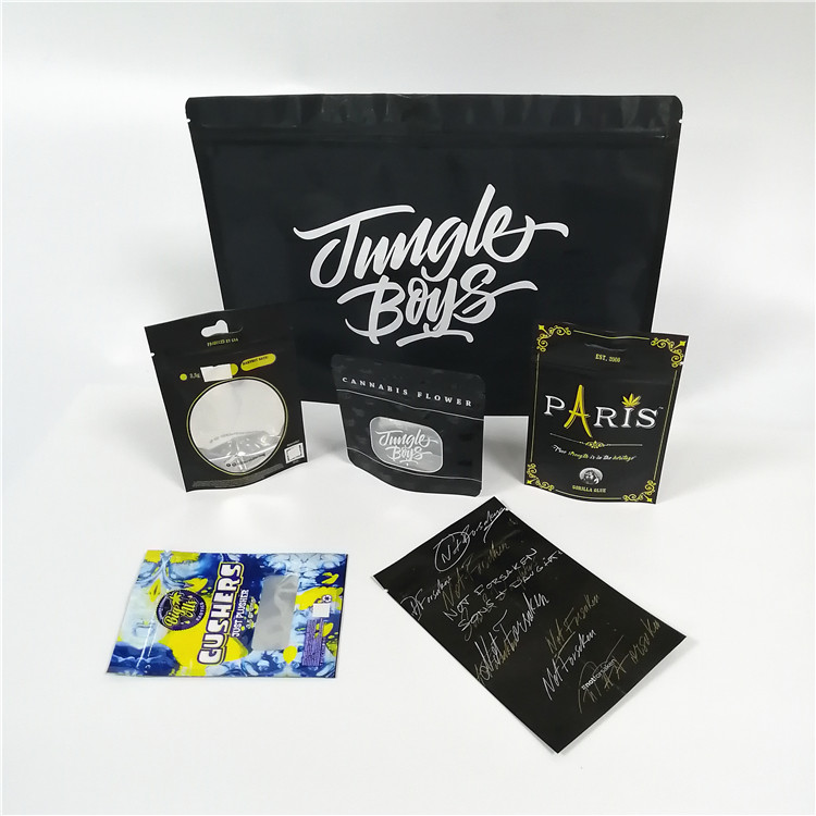 Bolsa clara del papel de aluminio de la ventana que empaqueta el paquete plástico de Mylar Doypack de la mala hierba de Cbd con la cremallera