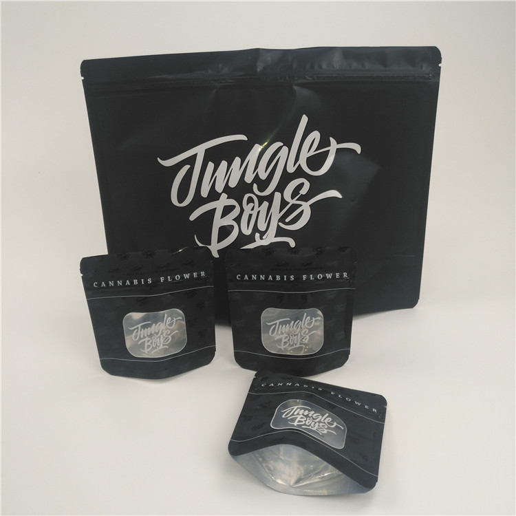 Bolso Ziplock a prueba de niños de empaquetado impreso aduana de la lámina de mylar del incienso herbario mate