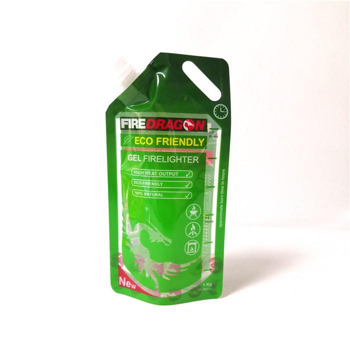 Bolsa reutilizable del canalón de la bebida del claro de la cerradura de la cremallera que empaqueta la impresión plástica de Gravnre