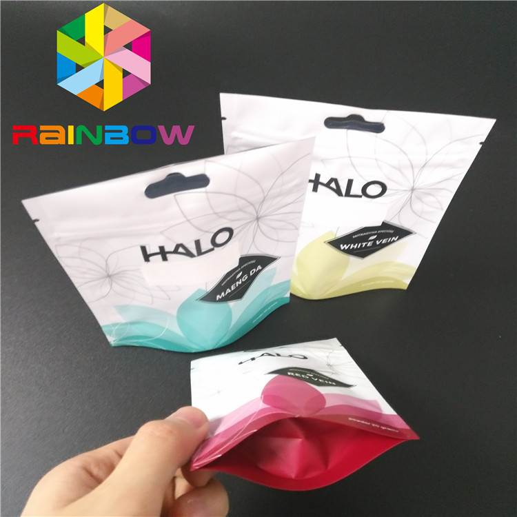 Bolsos Ziplock reales del papel de aluminio de Kratom Bali para los productos de Cbd de la hierba de la mala hierba del polvo de las especias