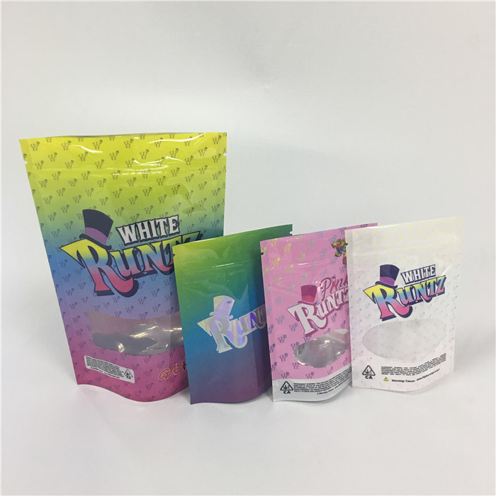 El incienso herbario laminado hoja que empaqueta el Ziplock de Mylar empaqueta la prueba del olor de Runtz de la mala hierba