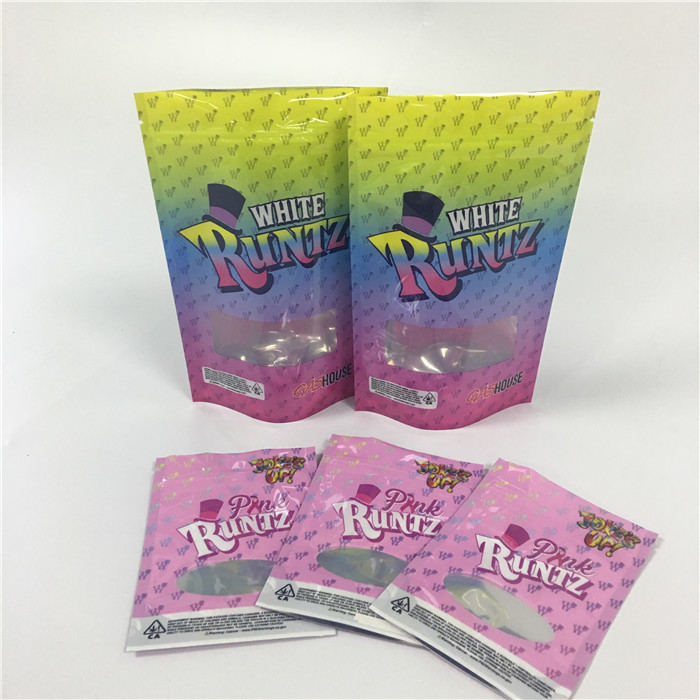 Incienso herbario de la prueba del olor que empaqueta bolsos plásticos de las galletas de la hoja de la mini mala hierba Ziplock CBD