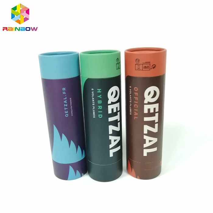 La caja de papel de Kraft que empaquetaba el logotipo de encargo de la forma redonda imprimió para el regalo/los cosméticos/comida