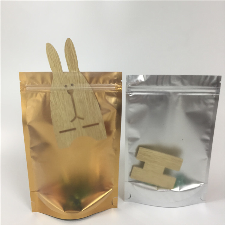 El bolso laminado de la cerradura de la cremallera del papel de aluminio se levanta a prueba de humedad lateral transparente de la bolsa