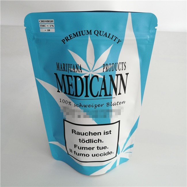 La cerradura de la cremallera del papel de aluminio de Mylar se coloca para arriba empaqueta el artículo biodegradable impreso aduana