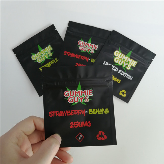 Bolsas plásticas de la cerradura de la cremallera del papel de aluminio que empaquetan el lado que se puede volver a sellar tres sellado