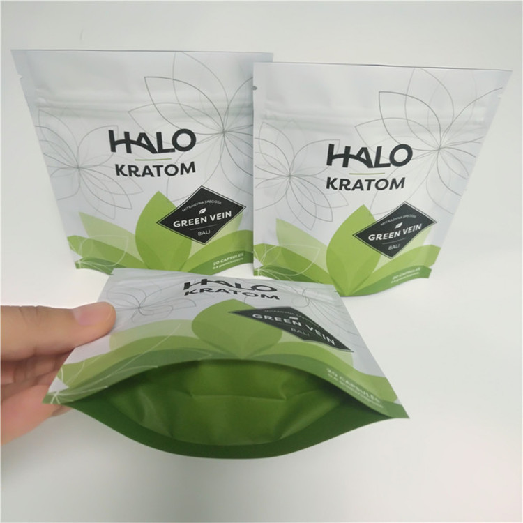 El empaquetado Ziplock de las bolsas plásticas de la categoría alimenticia se levanta los bolsos de Kratom para el polvo/la píldora