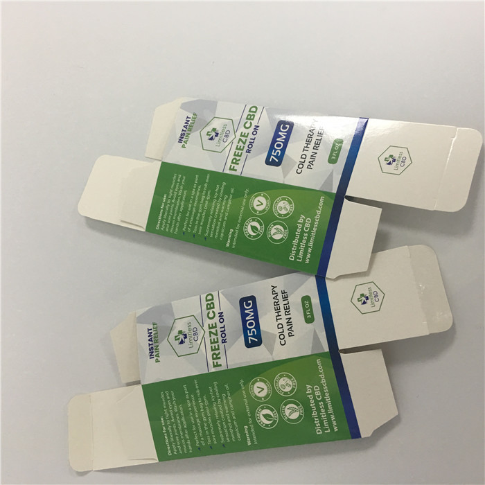 La aduana CMYK imprimió la caja de empaquetado blanca del cartón CBD Vape del logotipo