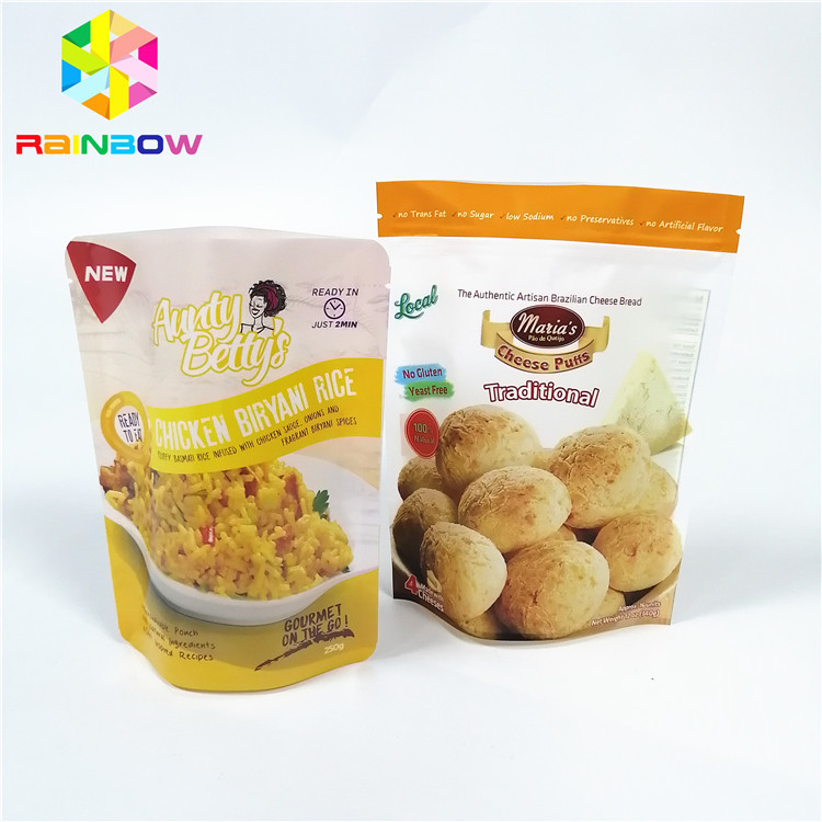 Bolsas plásticas cocidas al vapor salsa que empaquetan la ebullición cocinando la cerradura de la cremallera del almacenamiento del vacío