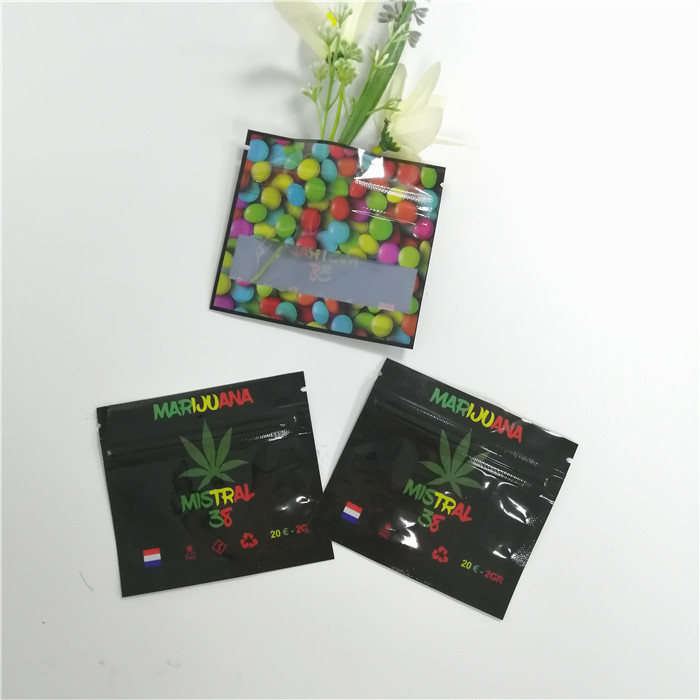 Tres el Ziplock plano lateral del caramelo de azúcar CBD Mylar empaqueta el artículo impreso aduana baja de Moq