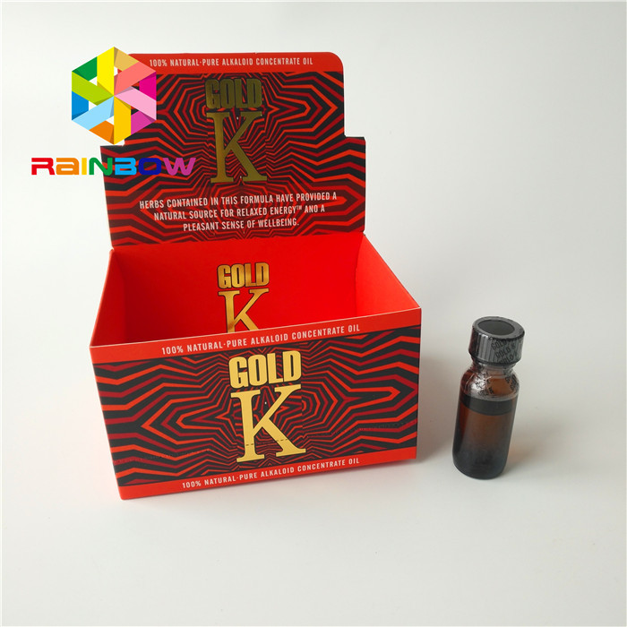 Caja de papel de empaquetado del color de CMYK que hace publicidad de la exhibición líquida de la encimera de la cartulina de E