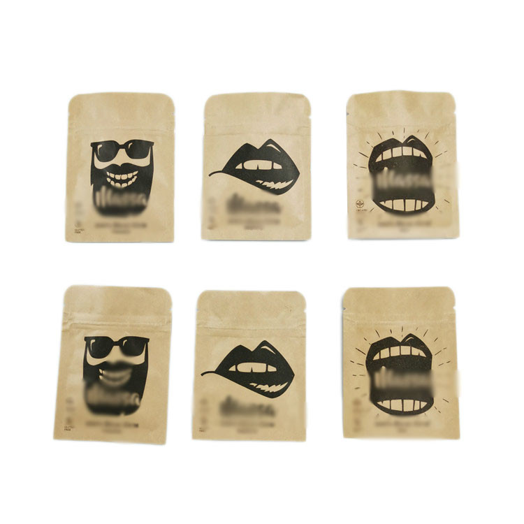 El acondicionamiento de los alimentos se levanta el Ziplock reciclado bolsa de la bolsa de plástico de la cremallera para las nueces