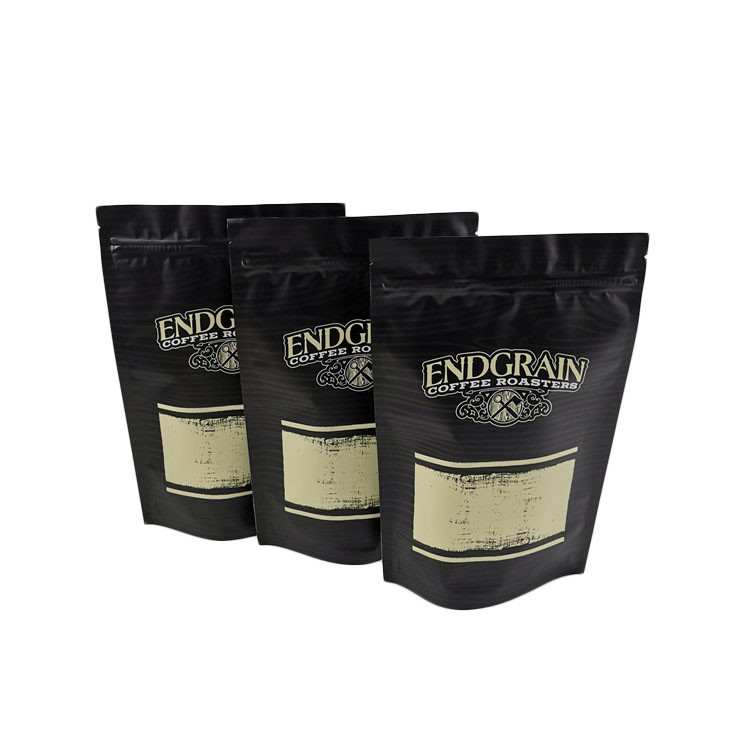 Negro del final del MOPP VMPET PE Matt del bolso del embalaje del té del café de las galletas del bocado a prueba de humedad