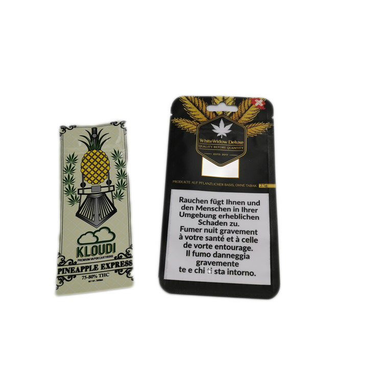 Suelde en caliente se levantan el empaquetado reciclable del tabaco/del cigarrillo de los bolsos de la bolsa de la cremallera