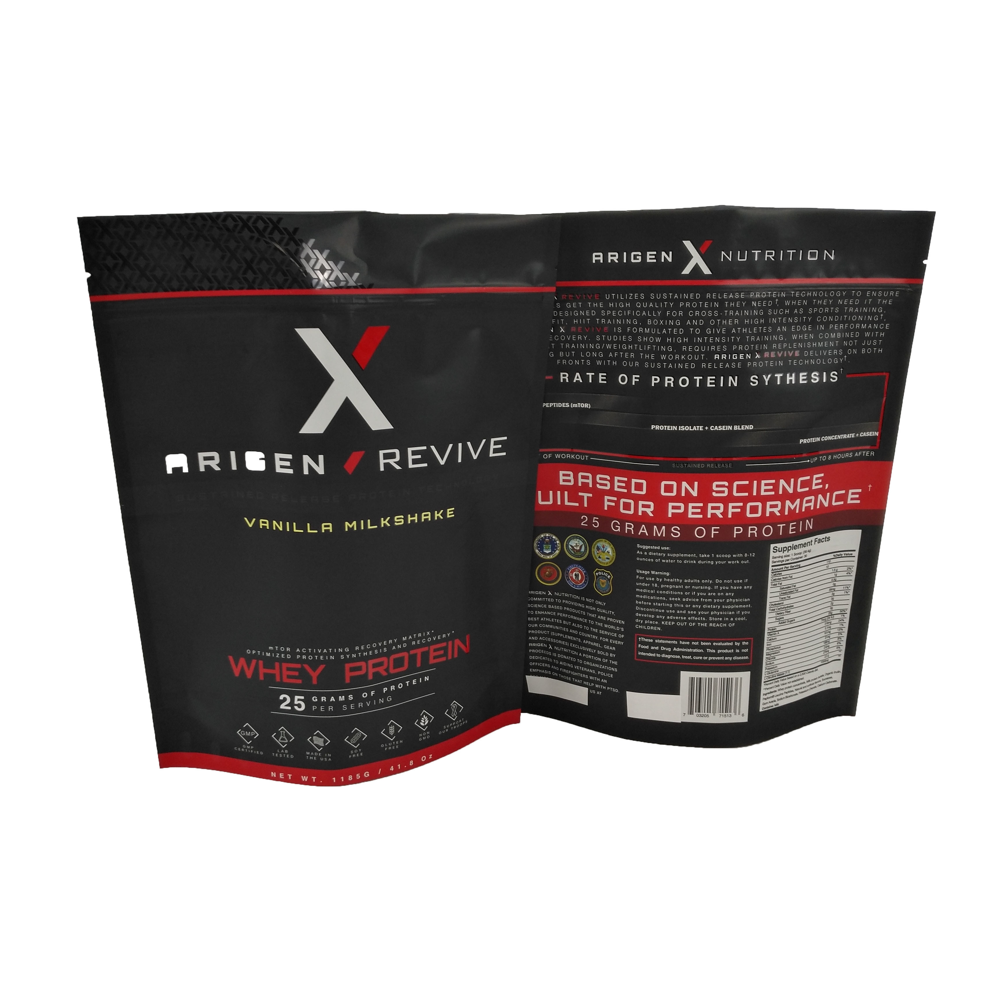 El papel de aluminio de la categoría alimenticia se levanta la bolsa