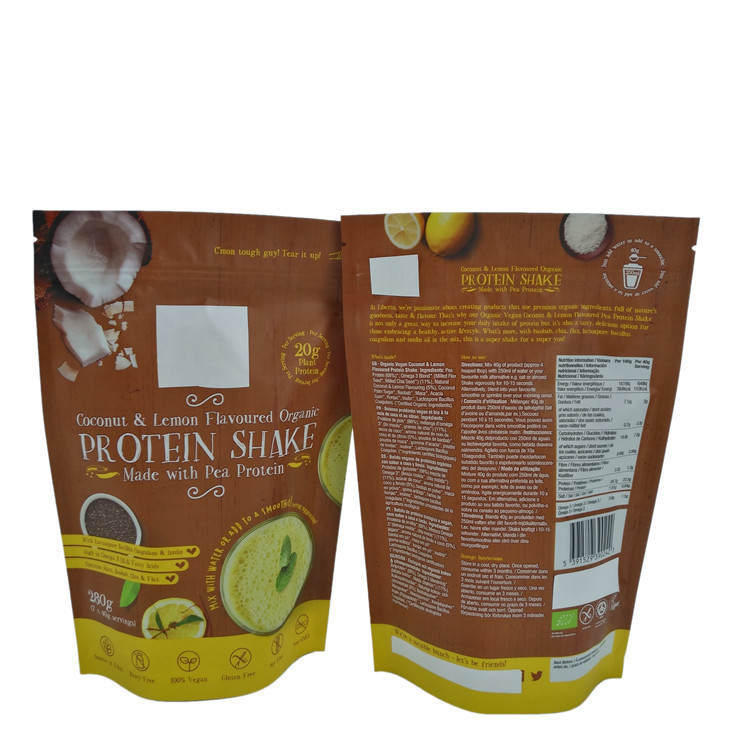 Bolso de la bolsa de la cremallera del papel de aluminio para el empaquetado del polvo