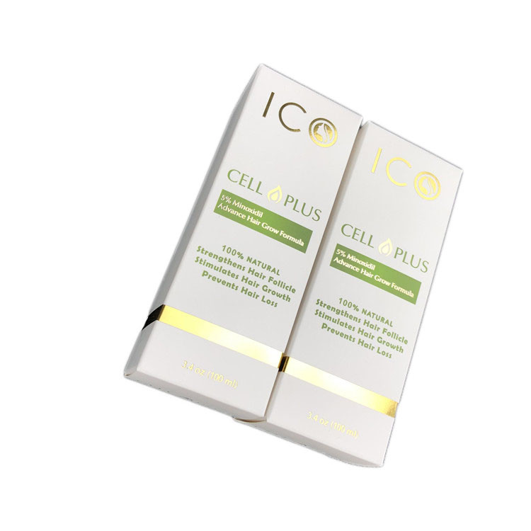 Caja de empaquetado de papel de la cartulina de la botella de aceite del cuidado del cabello