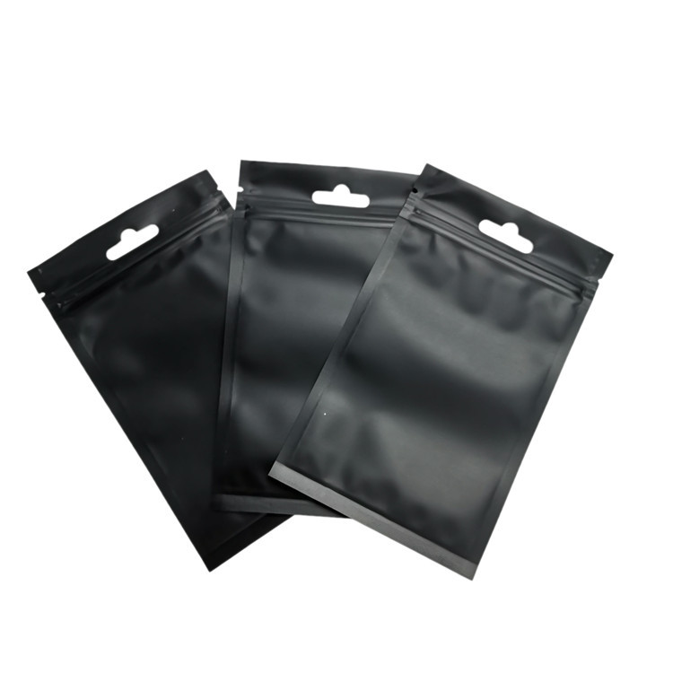 Bolsa cosmética alineada hoja mate de Pacakging de la cremallera del final