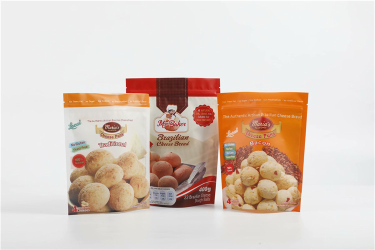 Los microprocesadores 120 Mircon del plátano de la fruta se levantan la bolsa de la cremallera