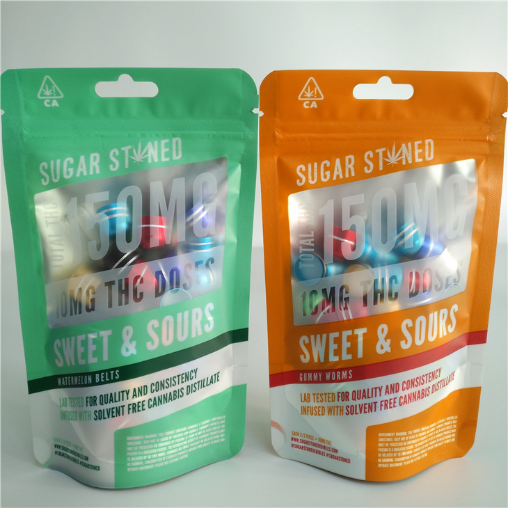 la película olográfica de 3.5g 7g 14g se levanta el empaquetado de la bolsa