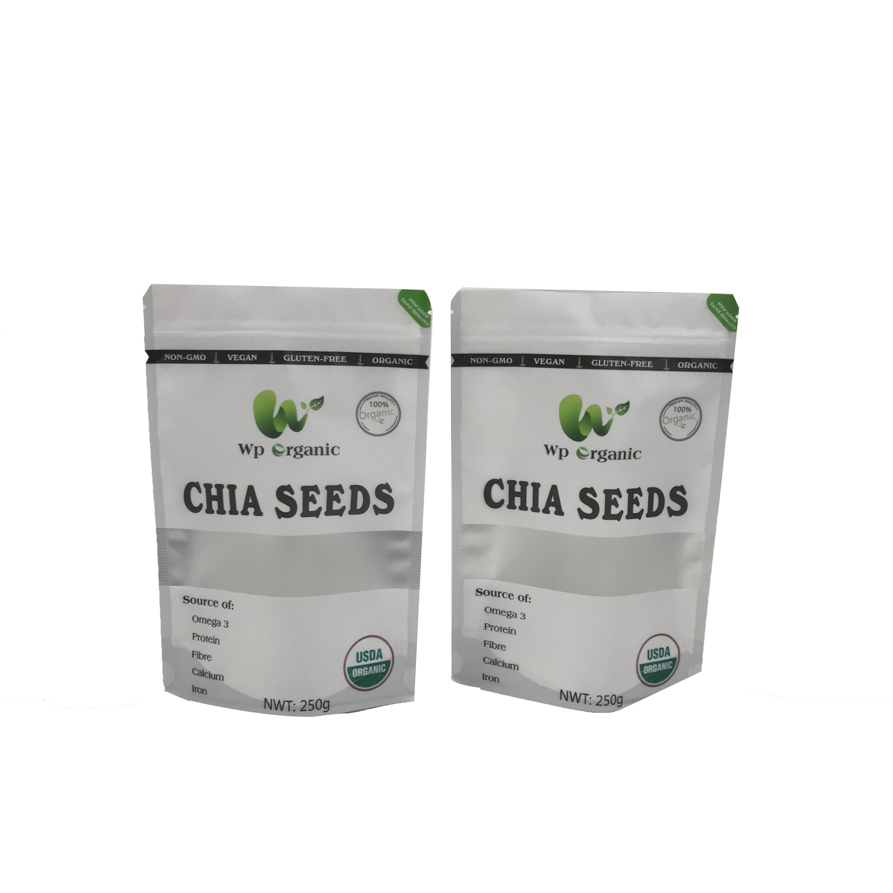 El plátano salta el empaquetado de las bolsas plásticas de la cremallera VMPET