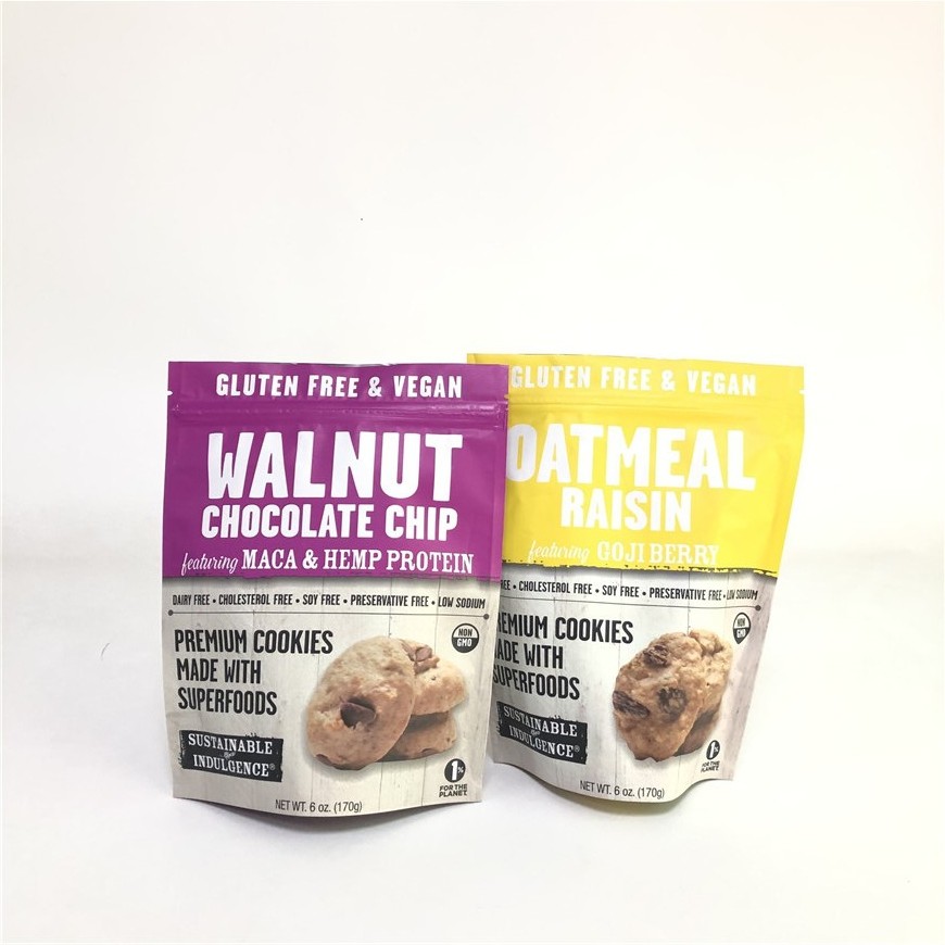 Modificado para requisitos particulares levántese el bolso de empaquetado de Mylar de la comida del bolso del anacardo de la nuez de la galleta de la categoría alimenticia