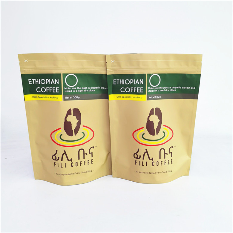 bolso de empaquetado de la capacidad grande Ziplock de la bolsa del café de 500g 1kg para los granos de café/tierra