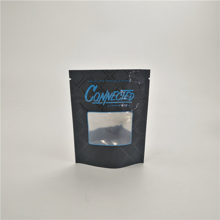 La prueba del niño empaqueta las bolsas de plástico modificadas para requisitos particulares para la bolsa de la medicina de las galletas de la selva del runtz de los bolsos de CBD con la ventana